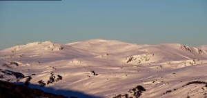 Mt Kosciuszko and the Main Range looking good this nmoiring. Photo: Perisher Snow Cams