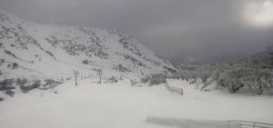 Early morning cloud inBklue Cow today. That should lift for pretty cloudy day. Photo: Perisher Snow Cams