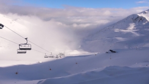 Early cloud in The Remarkable this morning, sh9udl c lear for a sunny afternoon.Photo: The Remarkables Snowcams