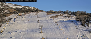 Prepping Perisher's Front Valley this morning. Photo: Perisherr Sbwo Cams