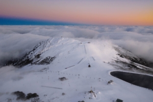 Beautiful morning on Mt Buller's Summit, August 14th. Photo: Clive Dickerson